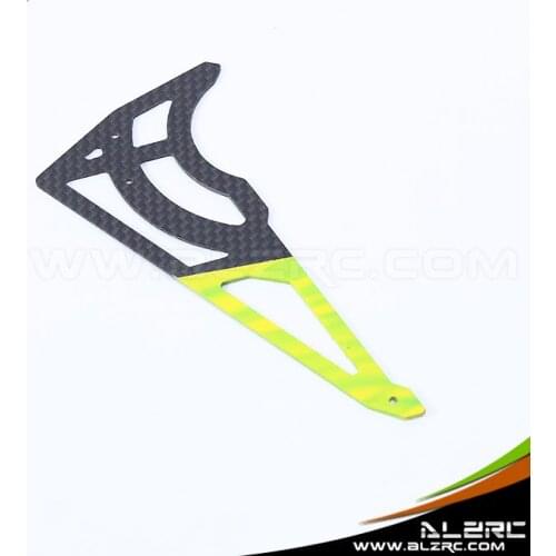 ALZRC Devil 450 FAST Carbon Fiber Vertical Wing / 1.2mm Green / Yellow D45F25 Track Shipping