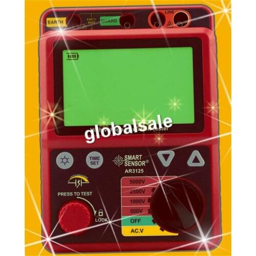FREE SHIPPING Smart Sensor AR3125 5000V High Voltage Insulation Resistance Tester New in Box