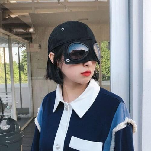 Pilot Glasses Duck Hat Men Women Fashion Wild Students Street Trend Baseball Cap