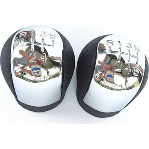 Chrome ABS 5 / 6 Speed Car Gear Shift Knob Chrome For Vauxhall Opel Vectra C B Corsa Astra G SIGNUM Combo 2002 2003 2004 2005