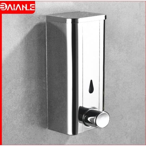 Liquid Soap Dispenser Stainless Steel Bathroom Shower Gel Shampoo Dispenser Hotel Toilet Kitchen Soap Dispenser Wall Mounted