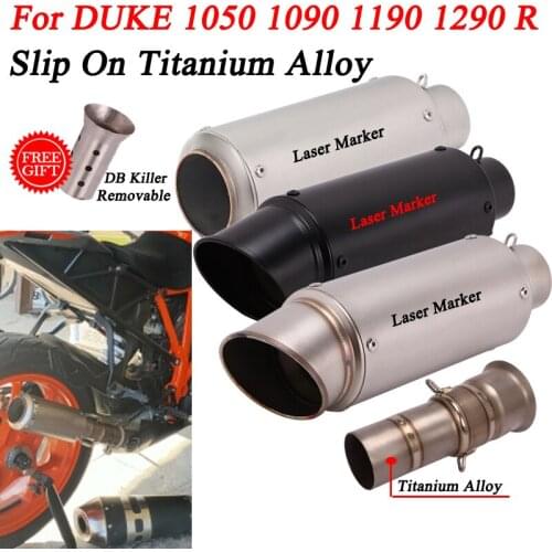 For Super DUKE 1050 1090 1190 1290 R Modify Link Pipe Carbon Fiber Muffler DB Killer Titanium Alloy Motorcycle GP Exhaust Escape