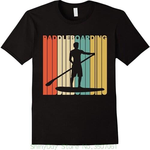 Fashion Stranger Things T-Shirt Vintage Paddleboarding Silhouette Summer Cotton O-Neck Short Sleeve Mens T Shirt New S-3XL