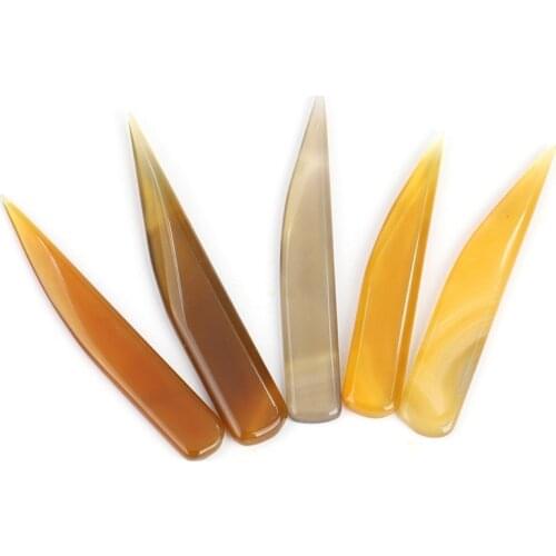 8 cm Jewellery Maintenance Tools Brazilian Agate Knife Gold Silver Jewelry Ring Bangle Polishing Tool Jewelry Store Accessories