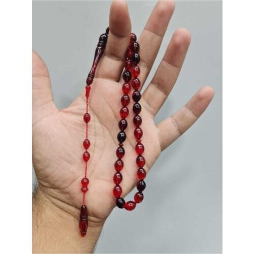 Islamic Tasbih Muslim Rosary Beads 33 Prayer Rosary For Men Bracelet For Men Accessory amber oltu amber stone Handmade Turkey