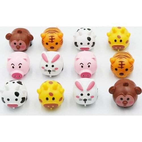 Animal Mini Pull Back Car Plastic Puzzle Toy Inertial Mini Car Children Toys Parent-Child Interactive Toys