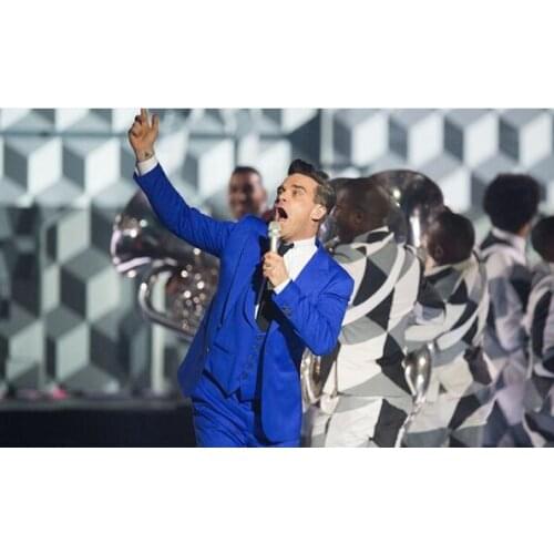 2017 Latest Coat Pant Designs Royal Blue Men Suit Tuxedo Jacket Slim Fit 3 Piece Groom Suits Custom Prom Blazer Terno Masculino