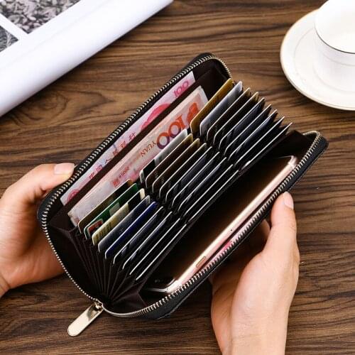 New Luxury Men Wallets Classic Long Style Card Holder Male Purse Quality Zipper Large Capacity Big Brand Luxury Wallet For Men