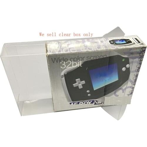 Clear box cover for gameboy advance gba for wide color screem display collection storage PET protective box US version