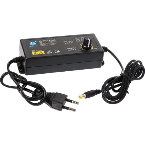 60W 3-24V Adjustable Adapter With Display Screen Of Voltage DC5.5x2.1/2.5mm LS'D Tool