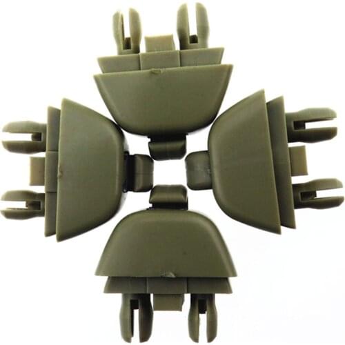 SCJYRXS 4 Pcs Beige Inner Sun Visor Hanger Fixed Clip 6R0857561 For Passat B7 CIitigo Rapid Seat MII 6R0 857 561