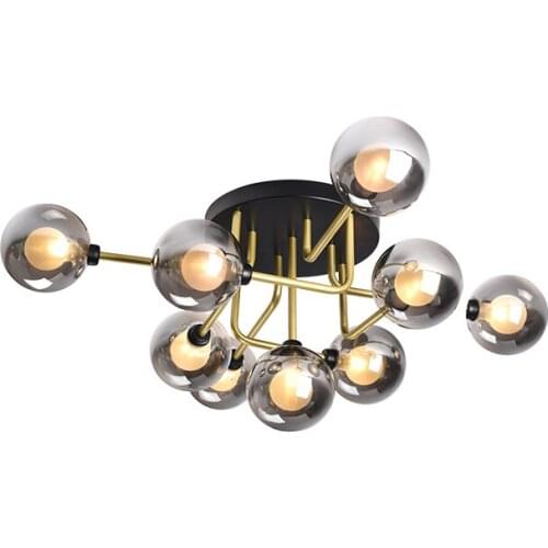 Nordic living room ceiling lamp creative New led Flush Mount Ceiling Light Modern Minimalist glass led Ceiling Lamp for home