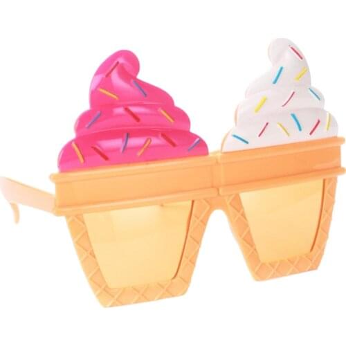 Women Girls Funny Ice Cream Shaped Sunglasses Party Eye Glasses Costume Gift