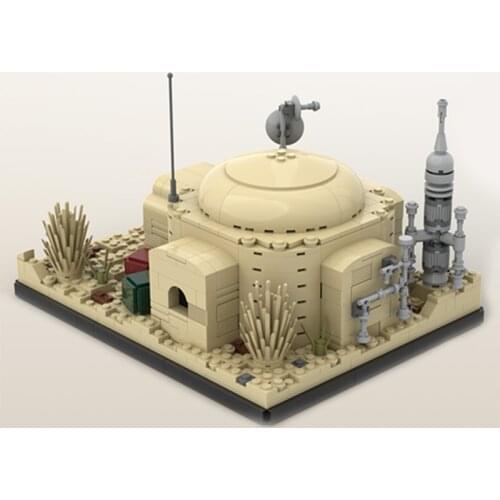 MOC Architecture Series Space Wars Owen Lars' Home on Tatooine Building Blocks Bricks Assembly Toys For Children Birthday Gifts