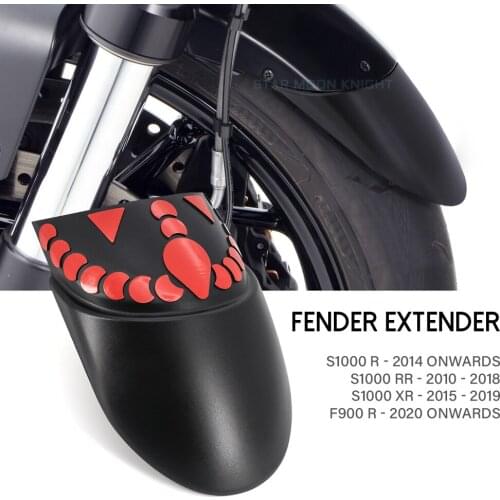 Motorcycle Lengthen Front Fender Front Wheel Extension Fender Mudguard Splash Guard Fit For BMW F900R S 1000 RR R XR S1000XR