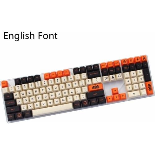 Carbon 127/173 Keys Dye-Sublimated cherry profile MX switch For Mechanical keyboard keycap Cherry Filco Ducky Replace the keycap