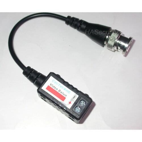 1ch Passive Video Balun ( AHD / TVI / CVI 720P ) for CCTV camera AHD TVI CVI signals (1 pair = 2pcs) HD305LL