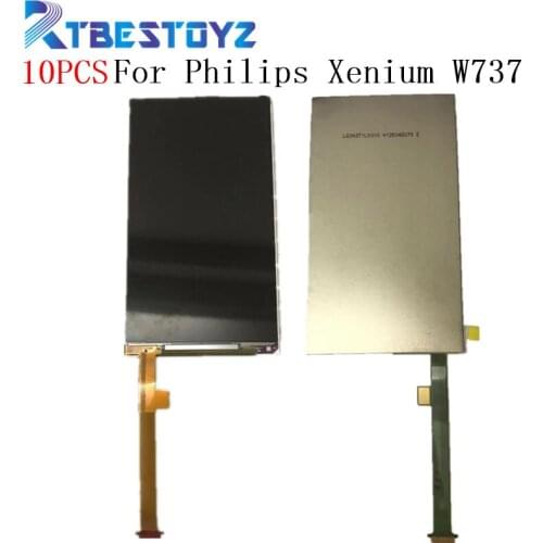 10PCS/Lot 4.5" 100% Tested Top LCD Screen For Philips Xenium W737 LCD Display Screen Monitor Smartphone Replacement Parts
