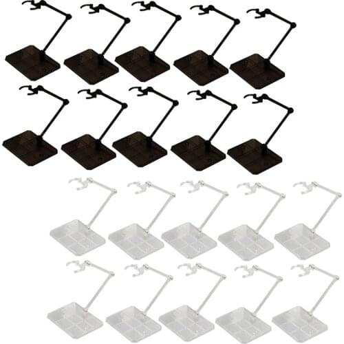 10pcs Assembly Action Figure Suitable Display Holder Base Doll Rabot Model Support Stand for HG RG SD SHF Gundam 1/144 Toy