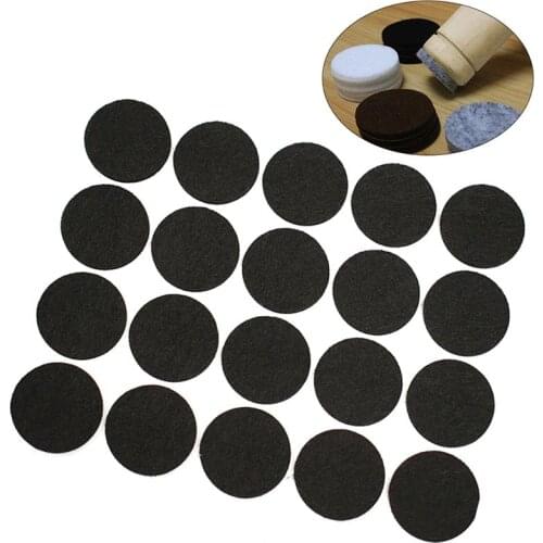 100 Pcs Felt Furniture Pads Felt Feet Mats Self-Adhesive Non-Slip Furniture Pads Round Table And Chair Feet Protective Mats