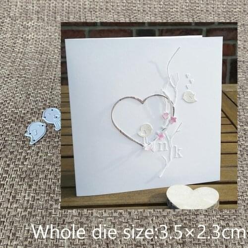 New Design Craft Metal Cutting Die cut dies 2pcs lovely birds decoration scrapbook Album Paper Card Craft Embossing die cuts