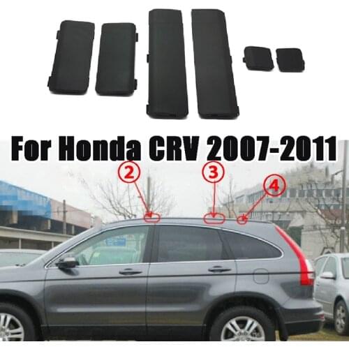 AU05 -6PCS Car Roof Luggage Rack Cap Delete Remove Cover for Honda CRV CR-V 2007 2008 2009-2011 Front Rear Middle Accessories