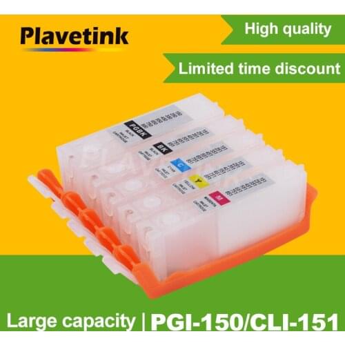 Plavetink Ink Cartridge For Canon PGI-150 CLI-151 XL Refill Cartridges For Canon PIXMA MG5410 MG5510 MG5610 MG6310 Printer
