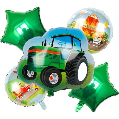 DIY Cartoon Car Balloons Fire Truck Car Train Foil Balloon Ambulance Globos Children Gifts Birthday Party Decorations Kids balls