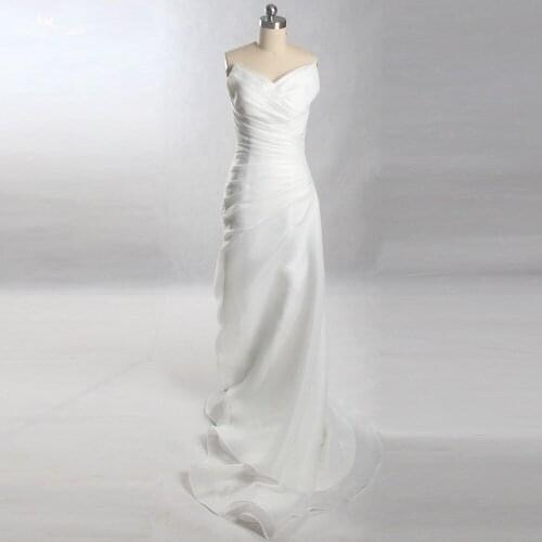 LZF063 Elegant Pleat Evening Dress 2018 New Arrival Sexy Long Prom Dresses Custom Made