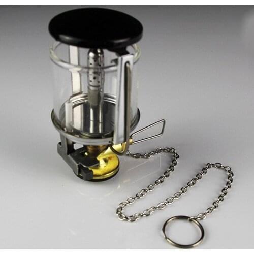 Mini Gas Lantern Fuel Lamp Adjustable Tent Light Trekking Torch Heater Stove