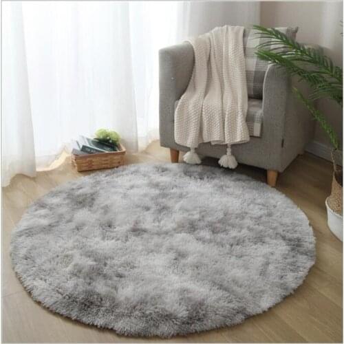 Tie-dye Gradient Color Carpet Modern Home Decor Plush Fluffy Carpet Living Bedroom Coffee Table Rug Balcony Hanging Basket Mats