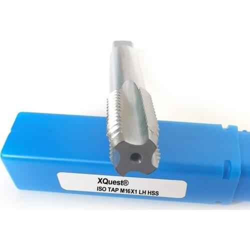 XQuest HSS Metric Screw thread tap M16 M16X2 M16X1 M16X0.75 M16X0.5 LH left hand Straight Flute taps M16X1.5 M16X1.25 M16X1.75