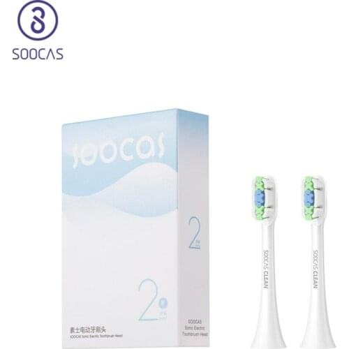 Soocas X3 X3U X1 V1 V2 X5 sonic toothbrush nozzle heads original SOOCARE X3 X1 X5 Electric Replacement Tooth brush Head IPX7