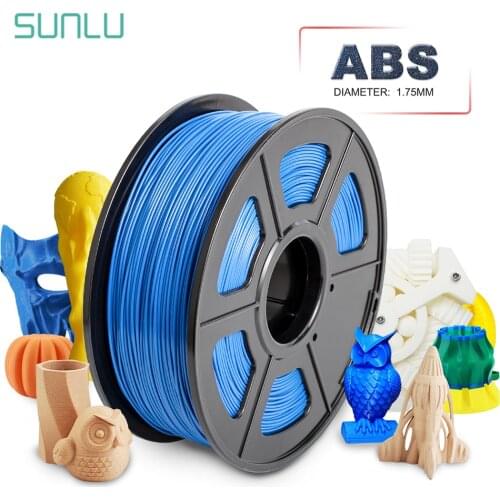 SUNLU 3D Printer Plastic ABS 3D Filament 1.75 mm 1kg ABS Filament 3d Printing Materials Dimmension Accuracy +/-0.02mm