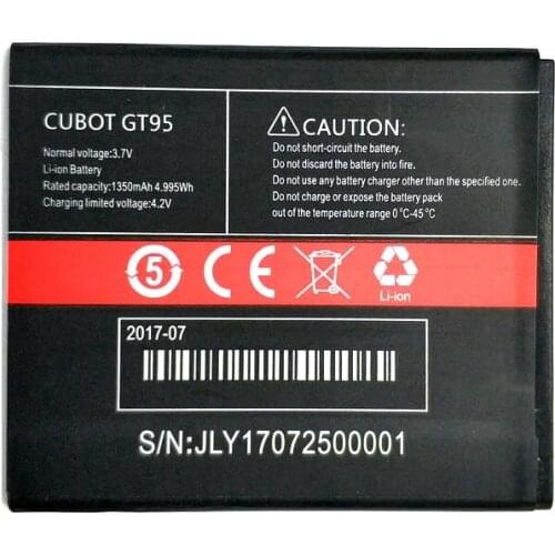 2019 New 1350mAh battery Replacement For CUBOT GT95 Batterij Bateria