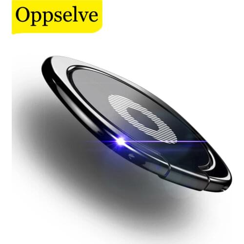 Oppselve Luxury Phone Holder Stand For iPhone 11 Pro X 8 7 Samsung S10 9 8 Finger Ring Holder Metal Car Phone Holder for Xiaomi
