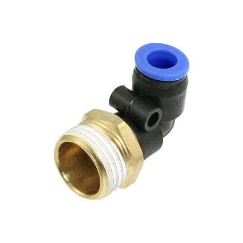 8mm OD Tube to 20mm M Thread Pneumatic Elbow Connector Quick Fitting
