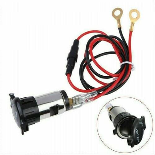 Cigarette Lighter with 1meter Cable 12V Motorcycle Car Boat Tractor Accessory Waterproof Power Socket Plug Outlet Car-styling