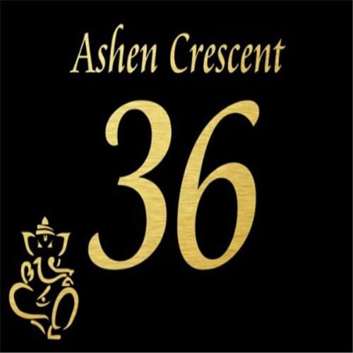 DIY House Number Personalised DIY production 5mm Acrylic House Sign House number BLACK/Gold/Silver