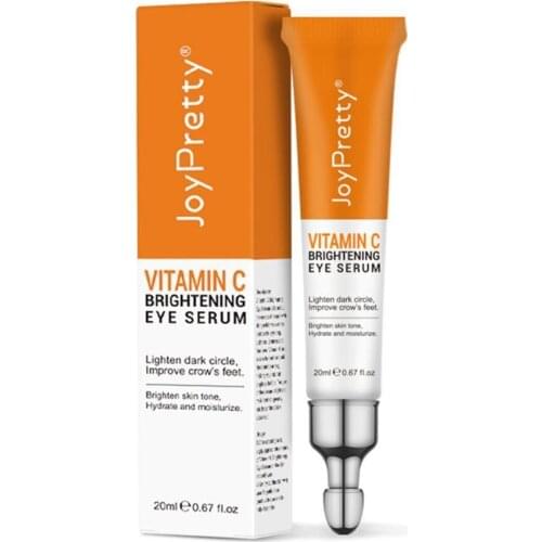 Vitamin C Lighten Dark Circles Eye Serum Brightening Hyaluronic Acid Remove Fine Lines Anti Eye Bags Anti Inflammation Skin Care