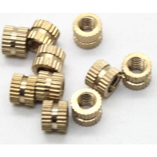 20PCS/lot M5*7*5 MM Copper inserts Injection nut embedded parts copper knurl nut CPC20