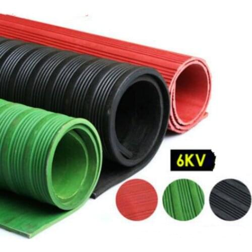 3mm/5mm High Quality insulating mat For high voltage distribution room insulation pad Size 500x500mm