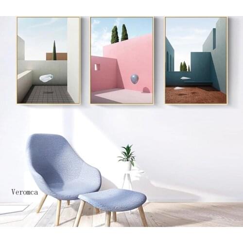 Abstract Still Life Cartoon Scene Canvas Painting Poster and Print Wall Art Pictures Gallery for Living Room Home Decoration