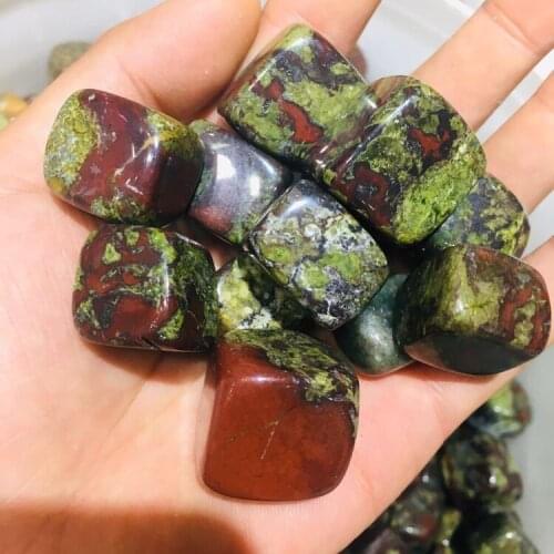 Large size natural Dragon Blood Stone tumbled stone polished Rock crystal stone