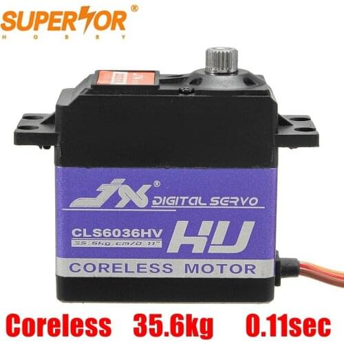 JX CLS6036HV 35.6kg Aluminium Shell Metal gear 7.4V Coreless Digital high speed Servo 0.11sec for RC plane car helicopter