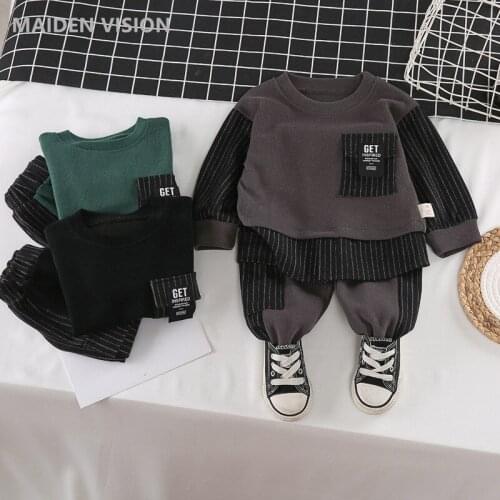 Kids Boy Girl Clothing Sets Brand Casual spring Tracksuit Long Sleeve Patchwork top Infant suit Clothes Baby Pants 1 2 3 4 5Year