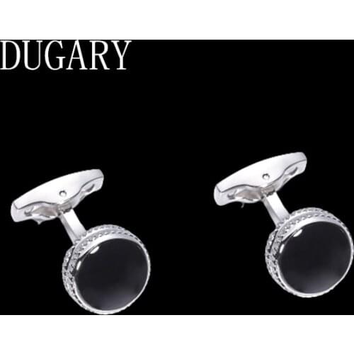 DUGARY Luxury shirt cufflinks for mens Brand cuff buttons cuff links High Quality round wedding abotoaduras Jewelry gemelos