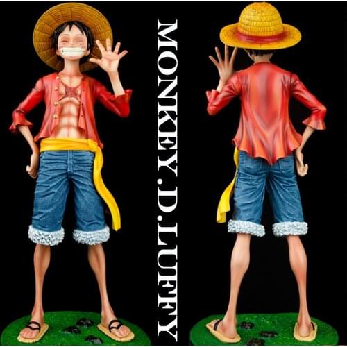 NEW 43cm Anime Figure One Piece Monkey D Luffy Figure Influencer Smile Luffy 1/4 PVC Action Figure Collectible Model Doll Toys