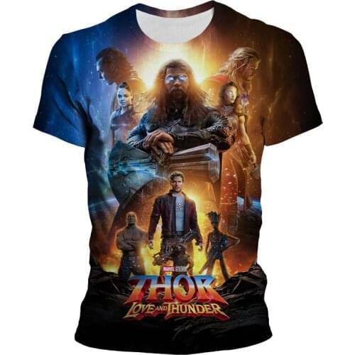 Marvel The Avengers Thor 3 T Shirt Men Women Children 3D Printed T-shirts Casual Boy Girl Kids Fashion Streetwear Cool Tops Tee