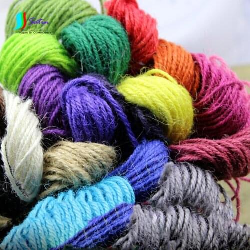 Colorful Crude Fine Cotton Linen Ropes Cords Dreamcatcher DIY Handmade Craft 2mm 4 Strands Jewelry Accessories Material S0097N